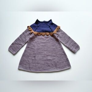 Misha & Puff Wool Scallop Dress